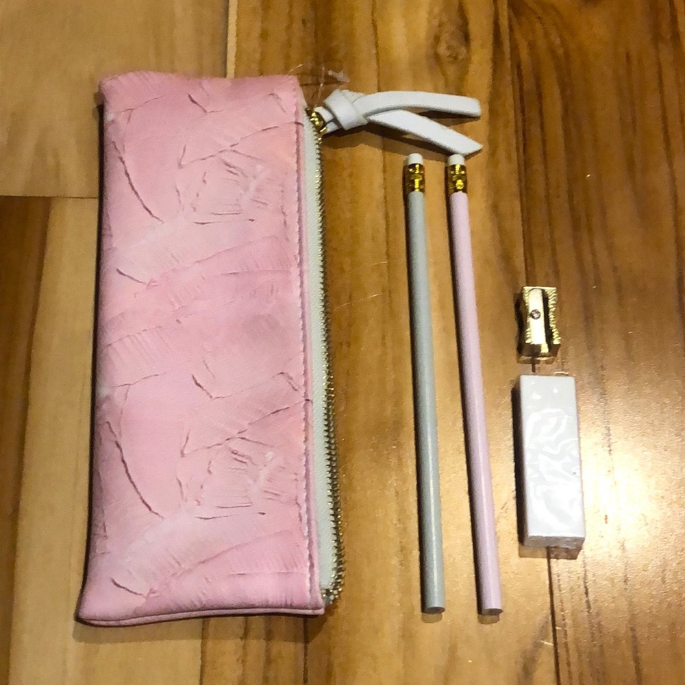 Pencil Case with 2 Pencils, Eraser, & Sharpener